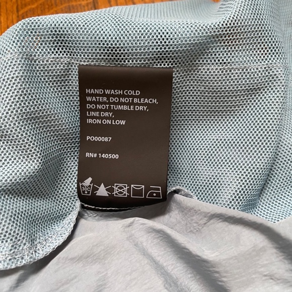 RtA Drawstring Clyde Nylon Shorts in Light Blue with Drawstring Sz L - Picture 7 of 9